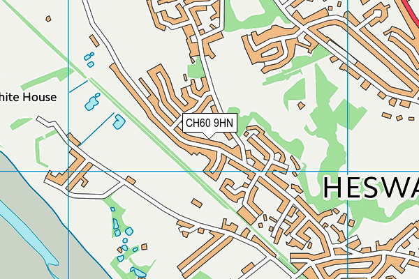 CH60 9HN map - OS VectorMap District (Ordnance Survey) CH60 9HN map - OS VectorMap District (Ordnance Survey)