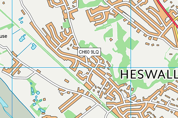 CH60 9LQ map - OS VectorMap District (Ordnance Survey) CH60 9LQ map - OS VectorMap District (Ordnance Survey)
