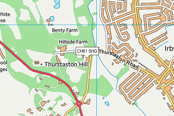 CH61 0HG map - OS VectorMap District (Ordnance Survey) CH61 0HG map - OS VectorMap District (Ordnance Survey)