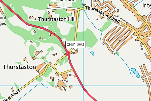 CH61 0HQ map - OS VectorMap District (Ordnance Survey) CH61 0HQ map - OS VectorMap District (Ordnance Survey)
