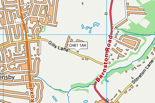 CH61 1AH map - OS VectorMap District (Ordnance Survey) CH61 1AH map - OS VectorMap District (Ordnance Survey)