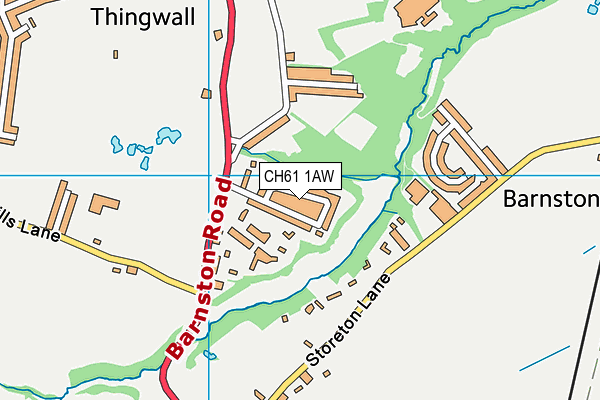 CH61 1AW map - OS VectorMap District (Ordnance Survey) CH61 1AW map - OS VectorMap District (Ordnance Survey)