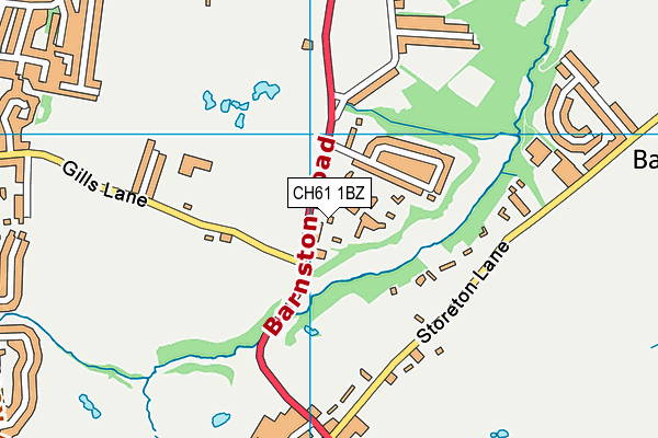CH61 1BZ map - OS VectorMap District (Ordnance Survey) CH61 1BZ map - OS VectorMap District (Ordnance Survey)