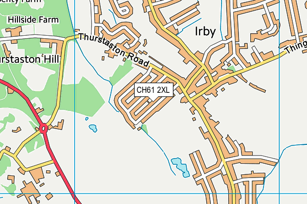 CH61 2XL map - OS VectorMap District (Ordnance Survey) CH61 2XL map - OS VectorMap District (Ordnance Survey)
