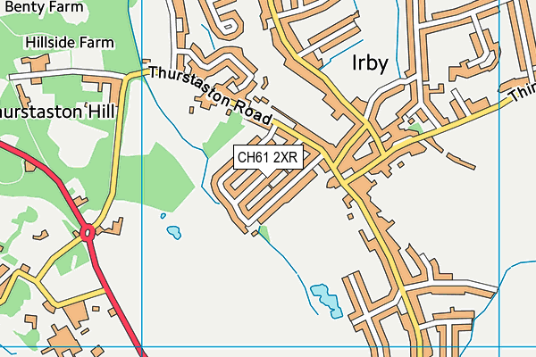 CH61 2XR map - OS VectorMap District (Ordnance Survey) CH61 2XR map - OS VectorMap District (Ordnance Survey)