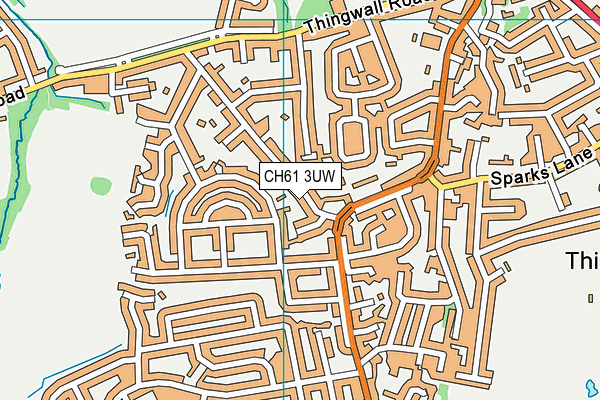 CH61 3UW map - OS VectorMap District (Ordnance Survey) CH61 3UW map - OS VectorMap District (Ordnance Survey)