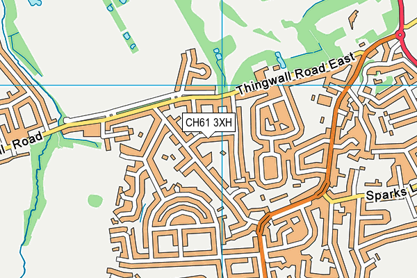 CH61 3XH map - OS VectorMap District (Ordnance Survey) CH61 3XH map - OS VectorMap District (Ordnance Survey)