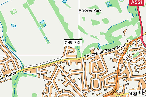 CH61 3XL map - OS VectorMap District (Ordnance Survey) CH61 3XL map - OS VectorMap District (Ordnance Survey)