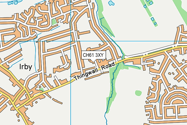 CH61 3XY map - OS VectorMap District (Ordnance Survey) CH61 3XY map - OS VectorMap District (Ordnance Survey)