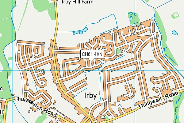 CH61 4XN map - OS VectorMap District (Ordnance Survey) CH61 4XN map - OS VectorMap District (Ordnance Survey)