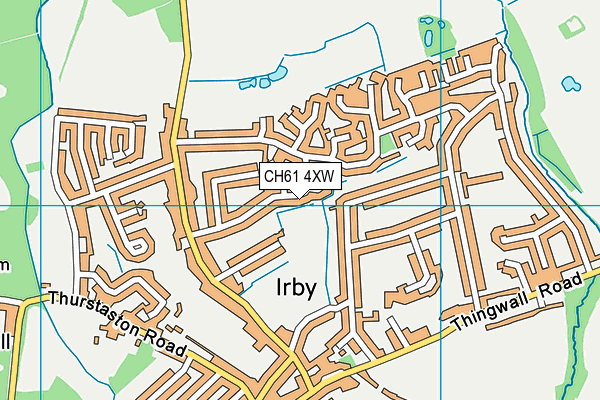 CH61 4XW map - OS VectorMap District (Ordnance Survey) CH61 4XW map - OS VectorMap District (Ordnance Survey)
