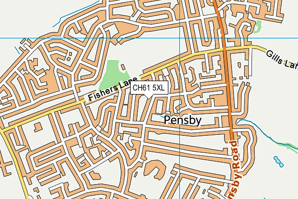 CH61 5XL map - OS VectorMap District (Ordnance Survey)