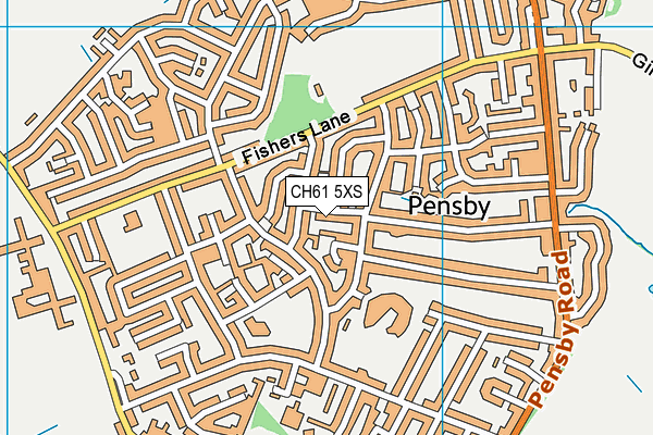 CH61 5XS map - OS VectorMap District (Ordnance Survey) CH61 5XS map - OS VectorMap District (Ordnance Survey)