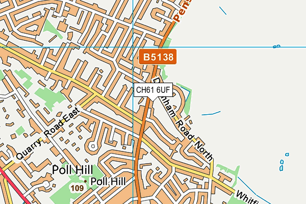 CH61 6UF map - OS VectorMap District (Ordnance Survey)