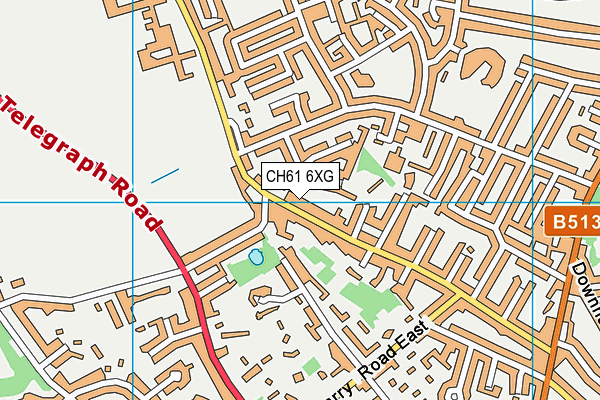 CH61 6XG map - OS VectorMap District (Ordnance Survey) CH61 6XG map - OS VectorMap District (Ordnance Survey)