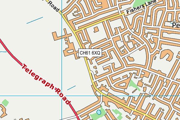 CH61 6XQ map - OS VectorMap District (Ordnance Survey)