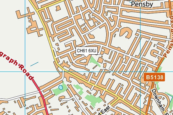 CH61 6XU map - OS VectorMap District (Ordnance Survey) CH61 6XU map - OS VectorMap District (Ordnance Survey)