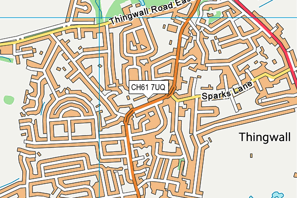 CH61 7UQ map - OS VectorMap District (Ordnance Survey) CH61 7UQ map - OS VectorMap District (Ordnance Survey)