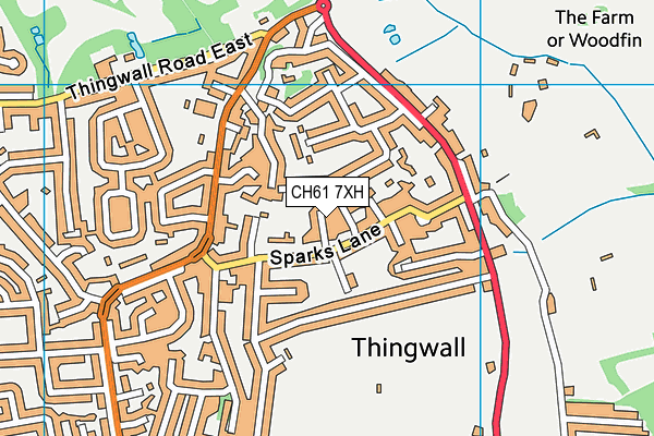 CH61 7XH map - OS VectorMap District (Ordnance Survey) CH61 7XH map - OS VectorMap District (Ordnance Survey)