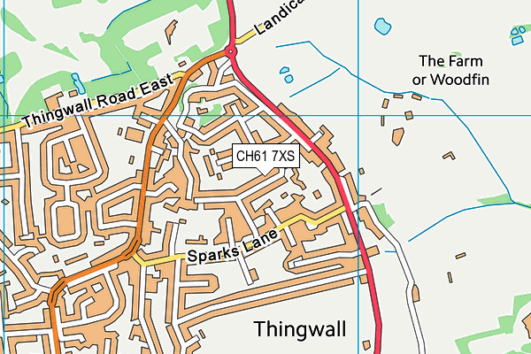 CH61 7XS map - OS VectorMap District (Ordnance Survey)