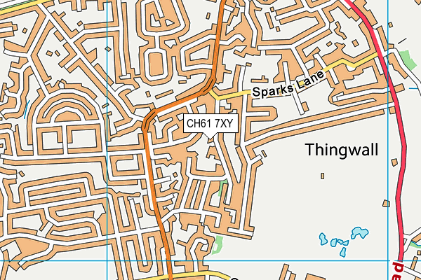 CH61 7XY map - OS VectorMap District (Ordnance Survey) CH61 7XY map - OS VectorMap District (Ordnance Survey)