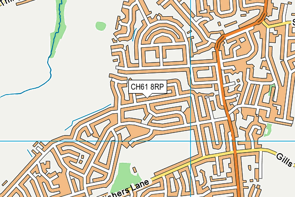 CH61 8RP map - OS VectorMap District (Ordnance Survey) CH61 8RP map - OS VectorMap District (Ordnance Survey)