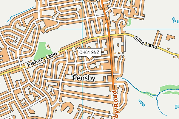 CH61 9NZ map - OS VectorMap District (Ordnance Survey) CH61 9NZ map - OS VectorMap District (Ordnance Survey)
