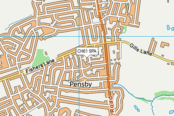 CH61 9PA map - OS VectorMap District (Ordnance Survey) CH61 9PA map - OS VectorMap District (Ordnance Survey)
