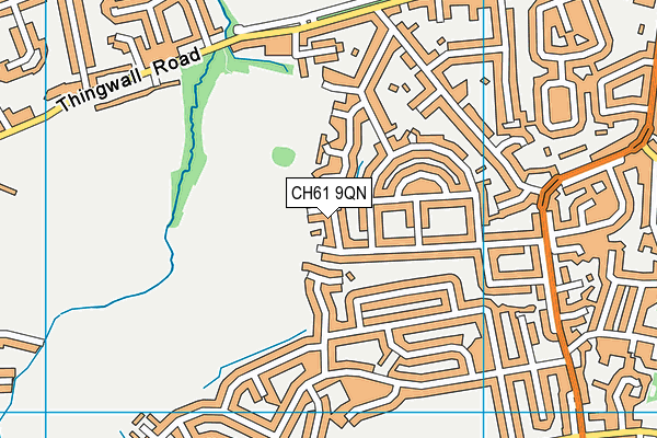CH61 9QN map - OS VectorMap District (Ordnance Survey) CH61 9QN map - OS VectorMap District (Ordnance Survey)