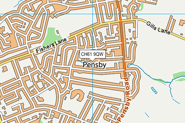 CH61 9QW map - OS VectorMap District (Ordnance Survey) CH61 9QW map - OS VectorMap District (Ordnance Survey)
