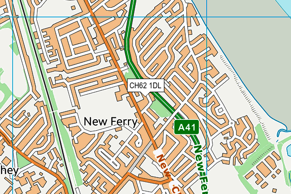 CH62 1DL map - OS VectorMap District (Ordnance Survey)