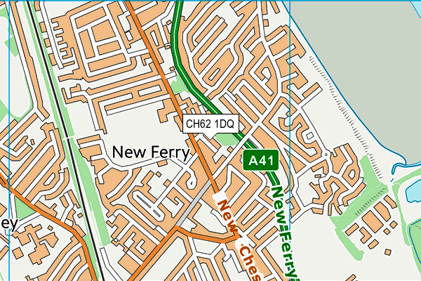 CH62 1DQ map - OS VectorMap District (Ordnance Survey)