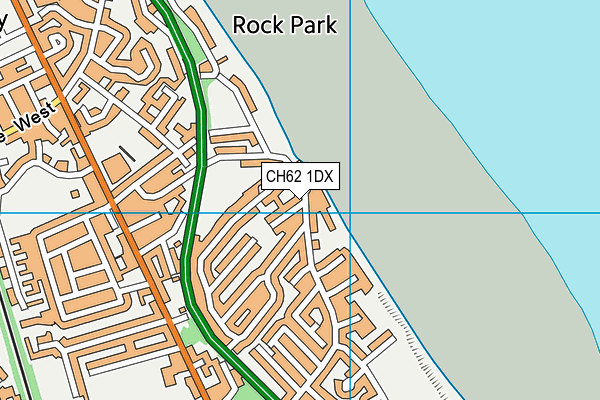 CH62 1DX map - OS VectorMap District (Ordnance Survey) CH62 1DX map - OS VectorMap District (Ordnance Survey)