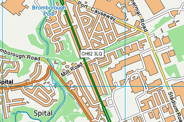 CH62 3LQ map - OS VectorMap District (Ordnance Survey) CH62 3LQ map - OS VectorMap District (Ordnance Survey)