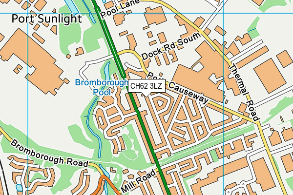 CH62 3LZ map - OS VectorMap District (Ordnance Survey) CH62 3LZ map - OS VectorMap District (Ordnance Survey)