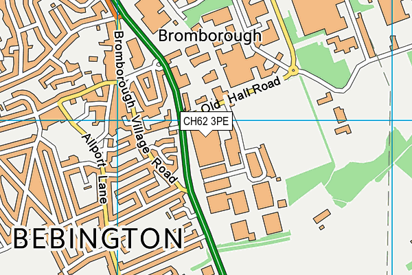 CH62 3PE map - OS VectorMap District (Ordnance Survey) CH62 3PE map - OS VectorMap District (Ordnance Survey)