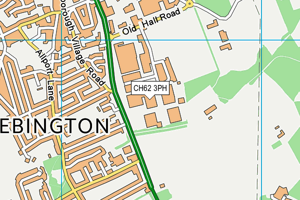 CH62 3PH map - OS VectorMap District (Ordnance Survey) CH62 3PH map - OS VectorMap District (Ordnance Survey)