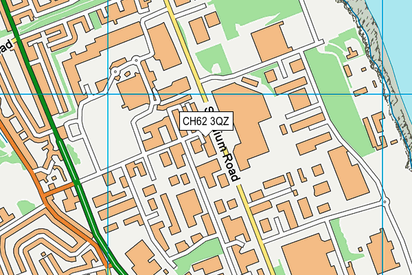 CH62 3QZ map - OS VectorMap District (Ordnance Survey) CH62 3QZ map - OS VectorMap District (Ordnance Survey)