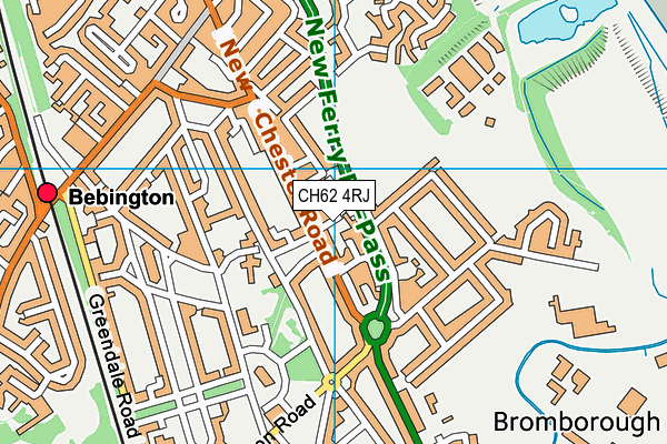 CH62 4RJ map - OS VectorMap District (Ordnance Survey) CH62 4RJ map - OS VectorMap District (Ordnance Survey)