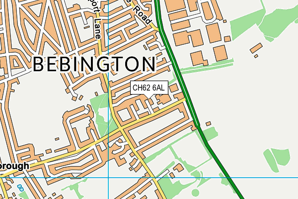 CH62 6AL map - OS VectorMap District (Ordnance Survey) CH62 6AL map - OS VectorMap District (Ordnance Survey)