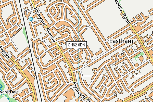 CH62 6DN map - OS VectorMap District (Ordnance Survey) CH62 6DN map - OS VectorMap District (Ordnance Survey)