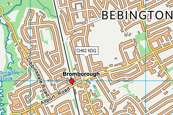 CH62 6DQ map - OS VectorMap District (Ordnance Survey) CH62 6DQ map - OS VectorMap District (Ordnance Survey)