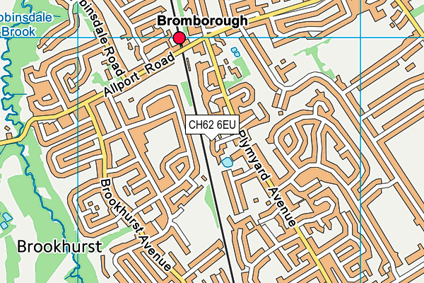 CH62 6EU map - OS VectorMap District (Ordnance Survey) CH62 6EU map - OS VectorMap District (Ordnance Survey)