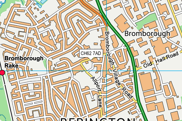 CH62 7AD map - OS VectorMap District (Ordnance Survey) CH62 7AD map - OS VectorMap District (Ordnance Survey)