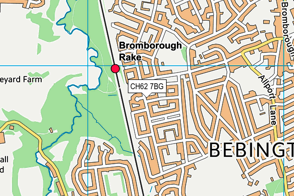 CH62 7BG map - OS VectorMap District (Ordnance Survey) CH62 7BG map - OS VectorMap District (Ordnance Survey)
