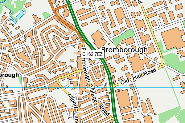 CH62 7EZ map - OS VectorMap District (Ordnance Survey) CH62 7EZ map - OS VectorMap District (Ordnance Survey)