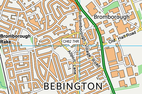 CH62 7HR map - OS VectorMap District (Ordnance Survey) CH62 7HR map - OS VectorMap District (Ordnance Survey)