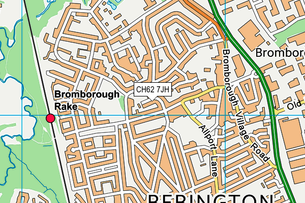 CH62 7JH map - OS VectorMap District (Ordnance Survey) CH62 7JH map - OS VectorMap District (Ordnance Survey)