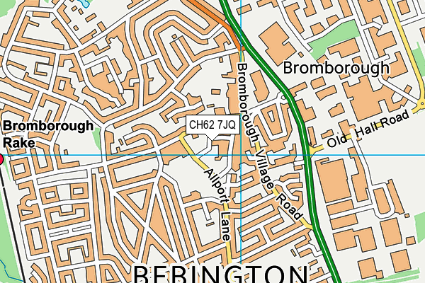 CH62 7JQ map - OS VectorMap District (Ordnance Survey) CH62 7JQ map - OS VectorMap District (Ordnance Survey)