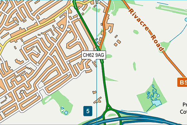 CH62 9AG map - OS VectorMap District (Ordnance Survey) CH62 9AG map - OS VectorMap District (Ordnance Survey)
